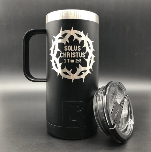 16oz tumbler - Solus Christus 16oz - The Reformed Sage - #reformed# - #reformed_gifts# - #christian_gifts#