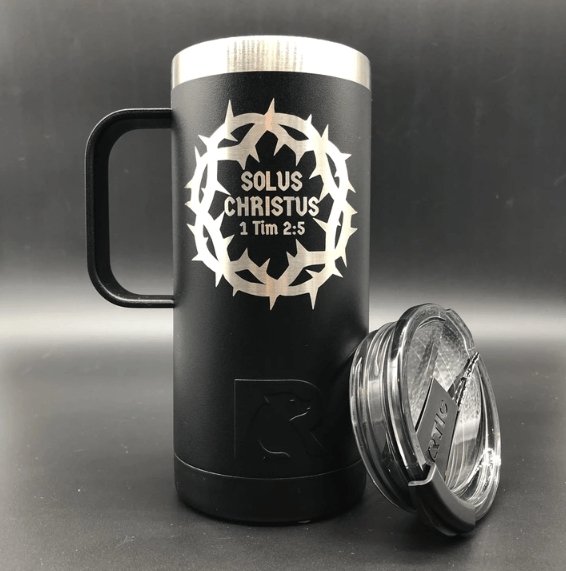 16oz tumbler - Solus Christus 16oz - The Reformed Sage - #reformed# - #reformed_gifts# - #christian_gifts#