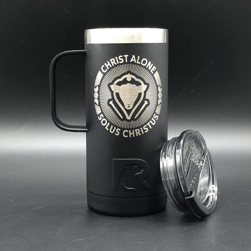 16oz tumbler - Solus Christus Seal - 16oz - The Reformed Sage - #reformed# - #reformed_gifts# - #christian_gifts#