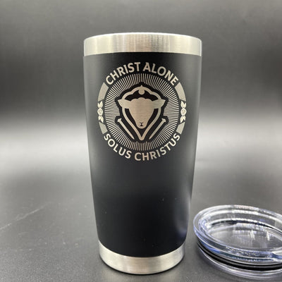 20oz tumbler - Solus Christus Seal - 20oz - The Reformed Sage - #reformed# - #reformed_gifts# - #christian_gifts#