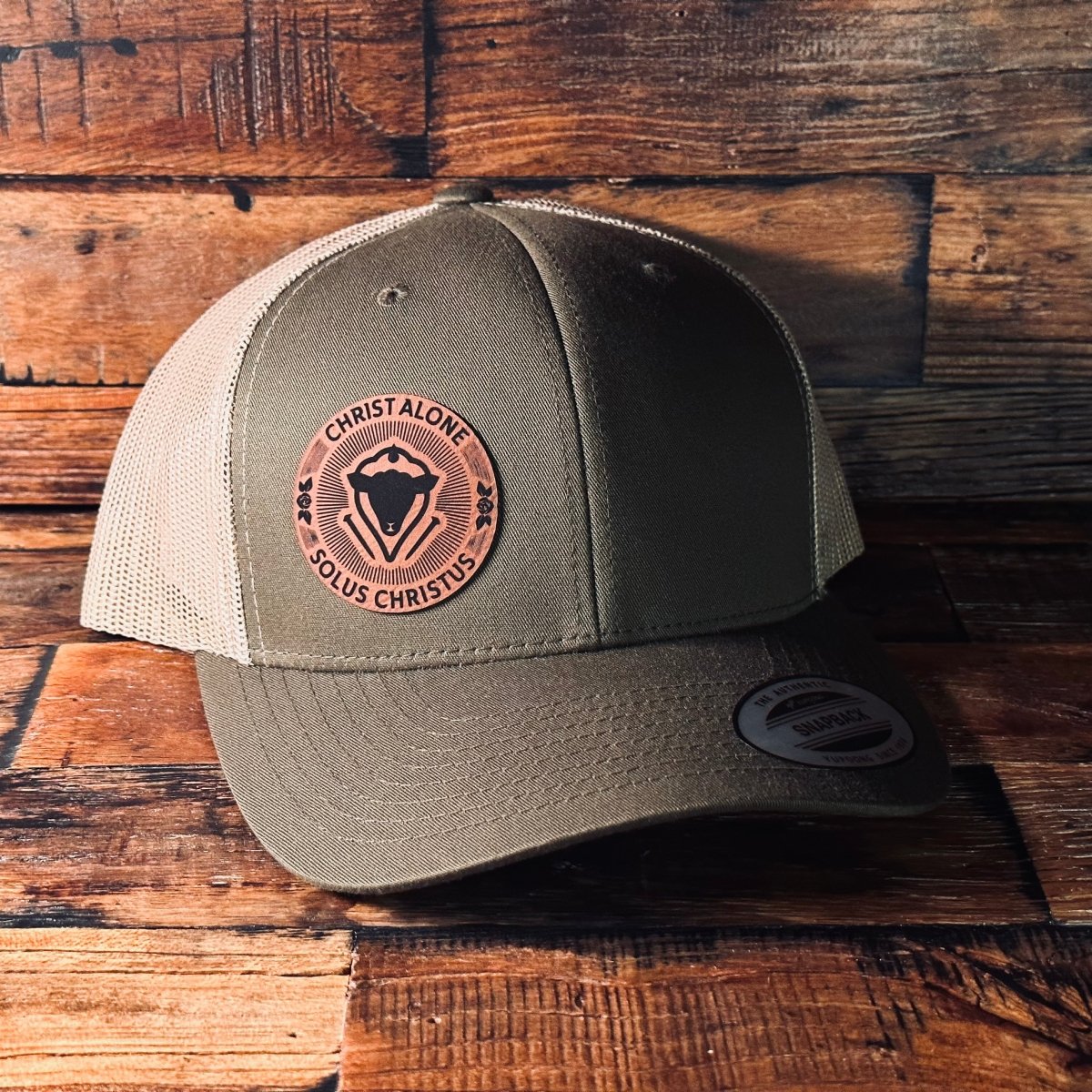 Hat - Solus Christus Seal - Patch Hat - The Reformed Sage - #reformed# - #reformed_gifts# - #christian_gifts#