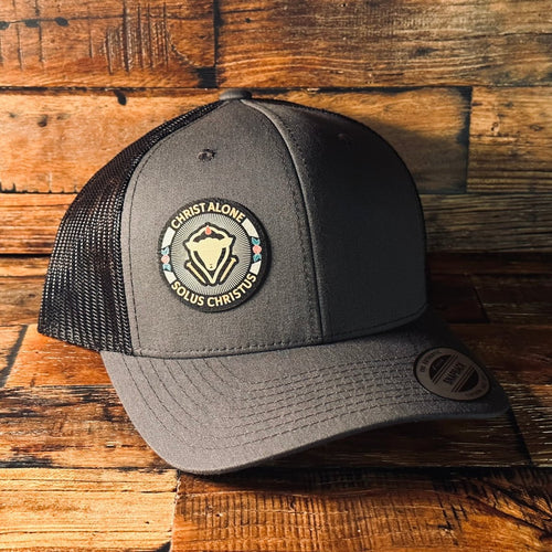 Hat - Solus Christus Seal - UV Patch Hat - The Reformed Sage - #reformed# - #reformed_gifts# - #christian_gifts#