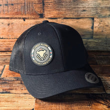 Load image into Gallery viewer, Hat - Solus Christus Seal - UV Patch Hat - The Reformed Sage - #reformed# - #reformed_gifts# - #christian_gifts#

