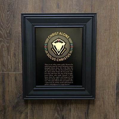 Printed Art - Solus Christus Seal - Wall Art - The Reformed Sage - #reformed# - #reformed_gifts# - #christian_gifts#