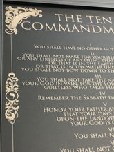 Load image into Gallery viewer, Wall art - Ten Commandments - Wall Art - The Reformed Sage - #reformed# - #reformed_gifts# - #christian_gifts#
