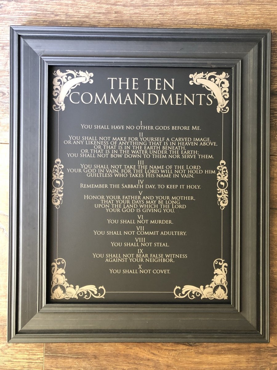 Ten Commandments Wall Art The Reformed Sage #Christian_gifts#
