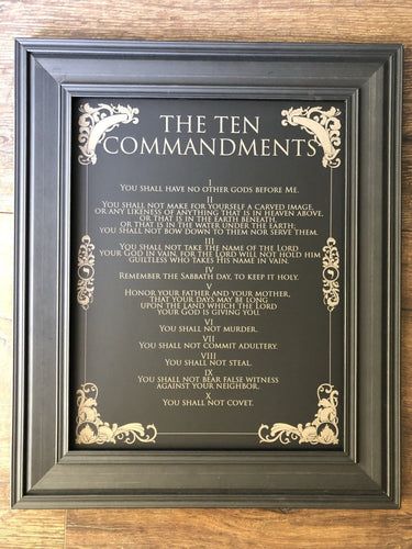 Wall art - Ten Commandments - Wall Art - The Reformed Sage - #reformed# - #reformed_gifts# - #christian_gifts#