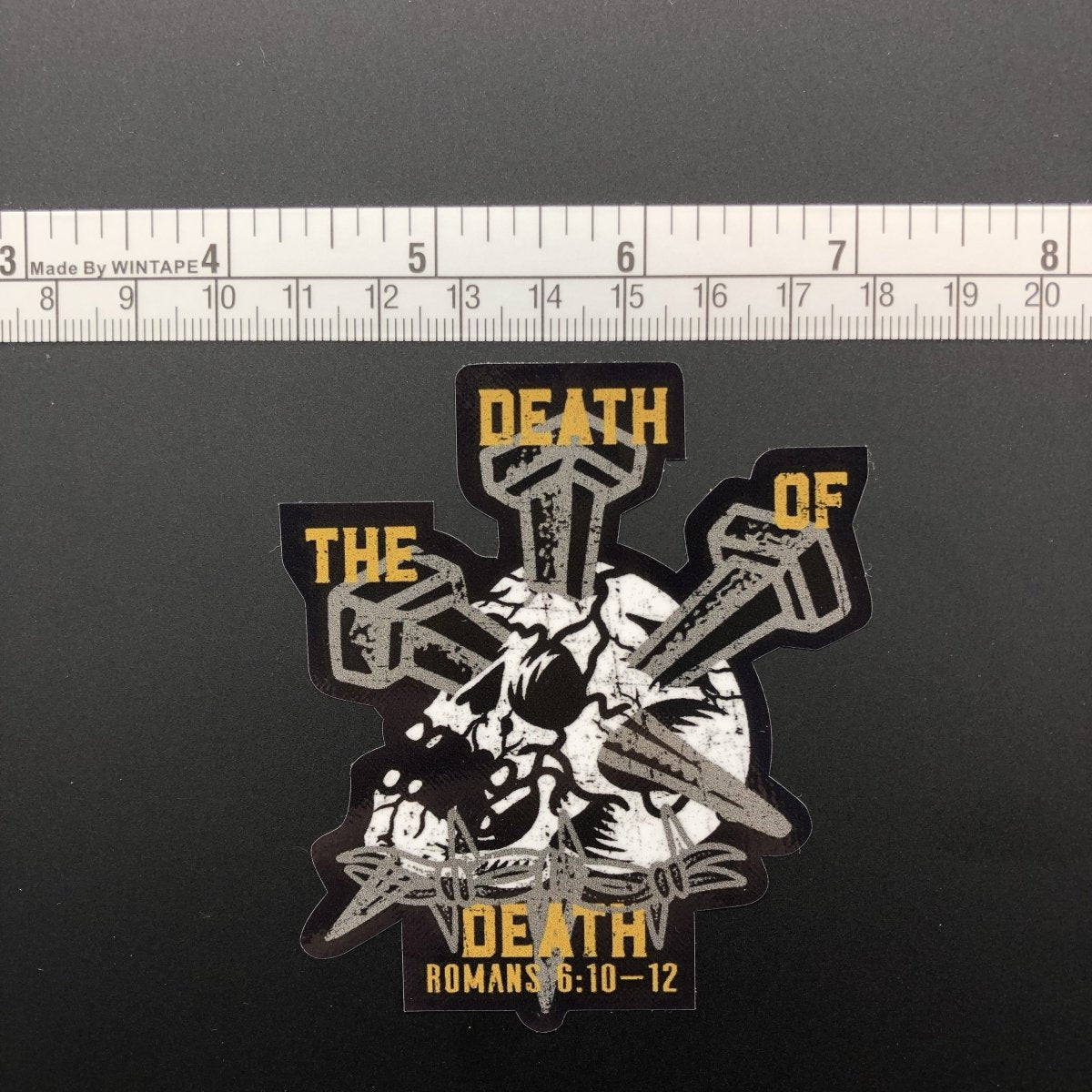 Decal - The Death of Death - Decal - The Reformed Sage - #reformed# - #reformed_gifts# - #christian_gifts#