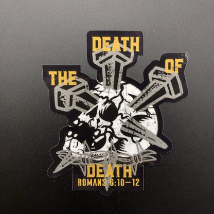 Decal - The Death of Death - Decal - The Reformed Sage - #reformed# - #reformed_gifts# - #christian_gifts#