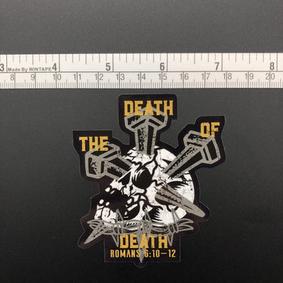 Decal - The Death of Death - Decal - The Reformed Sage - reformed - reformed_gifts - christian_gifts