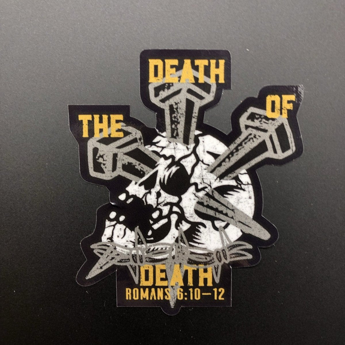 Decal - The Death of Death - Decal - The Reformed Sage - reformed - reformed_gifts - christian_gifts