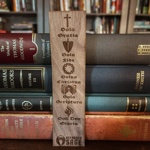 CHRISTIAN BOOKMARKS - The Five Solas - Bookmark - The Reformed Sage - #reformed# - #reformed_gifts# - #christian_gifts#