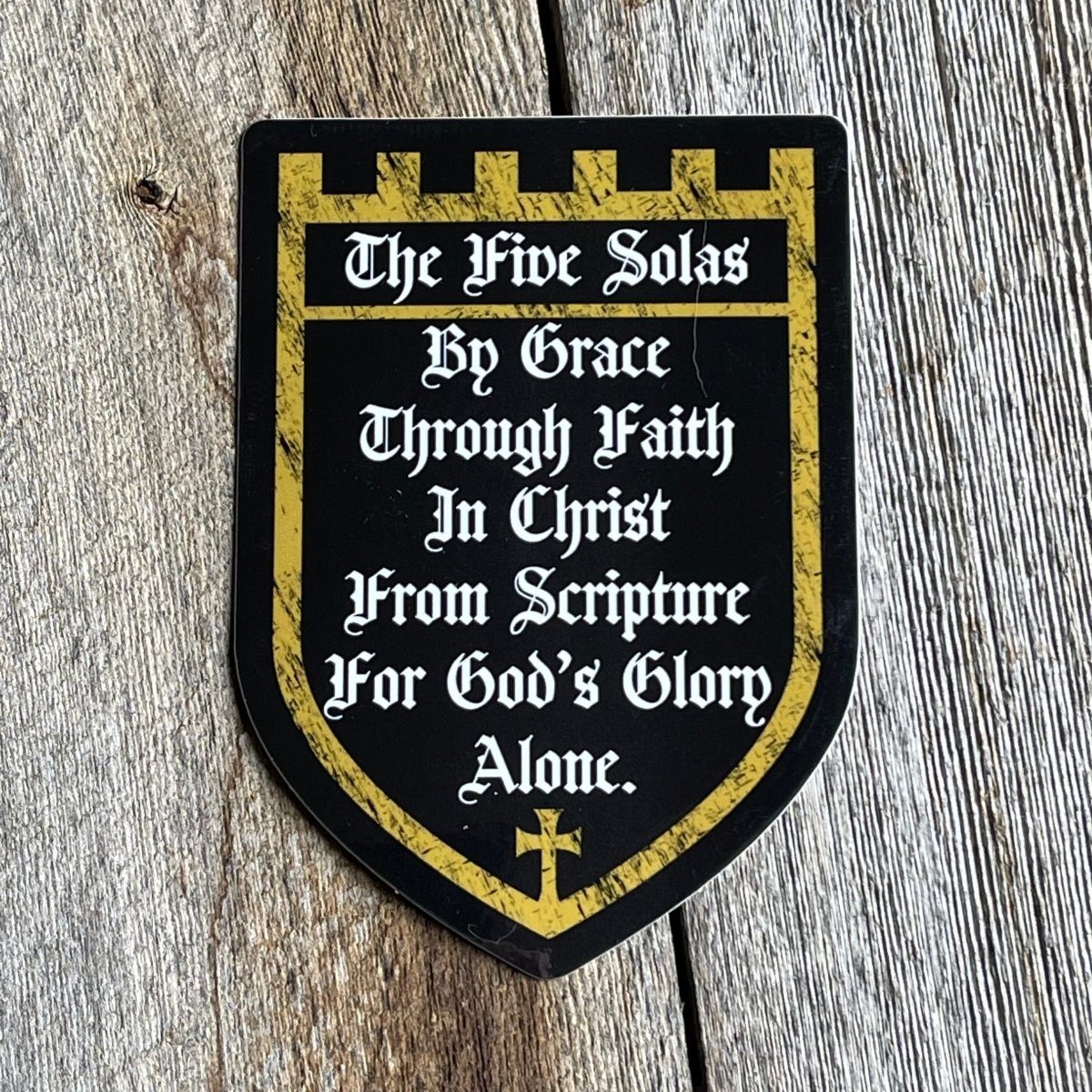 Decal - The Five Solas - Decal - The Reformed Sage - #reformed# - #reformed_gifts# - #christian_gifts#