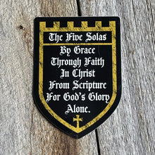 Load image into Gallery viewer, Decal - The Five Solas - Decal - The Reformed Sage - #reformed# - #reformed_gifts# - #christian_gifts#

