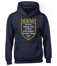 Load image into Gallery viewer, Hoodie - The Five Solas - Hoodie - The Reformed Sage - #reformed# - #reformed_gifts# - #christian_gifts#
