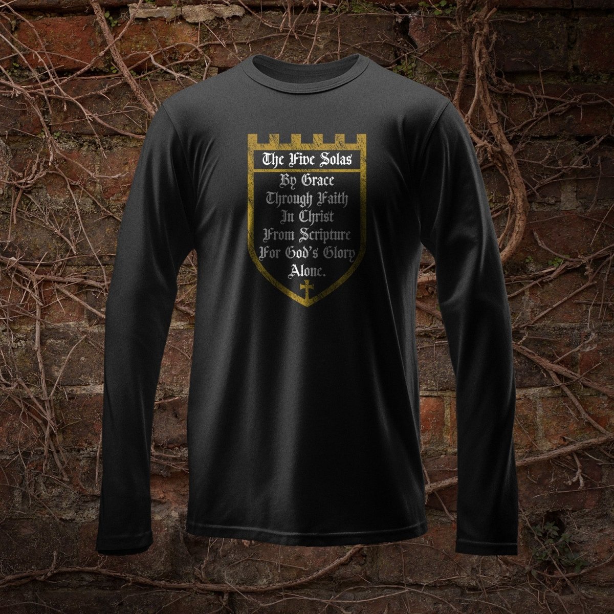 LS - The Five Solas - Long Sleeve Tee - The Reformed Sage - #reformed# - #reformed_gifts# - #christian_gifts#