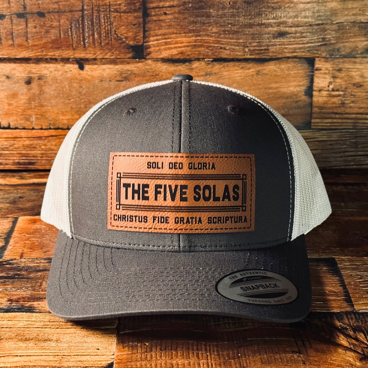 Hat - The Five Solas - Patch Hat - The Reformed Sage - #reformed# - #reformed_gifts# - #christian_gifts#