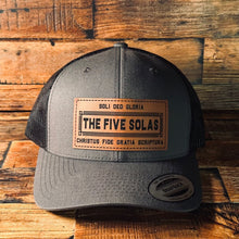 Load image into Gallery viewer, Hat - The Five Solas - Patch Hat - The Reformed Sage - #reformed# - #reformed_gifts# - #christian_gifts#
