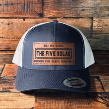 Load image into Gallery viewer, Hat - The Five Solas - Patch Hat - The Reformed Sage - #reformed# - #reformed_gifts# - #christian_gifts#
