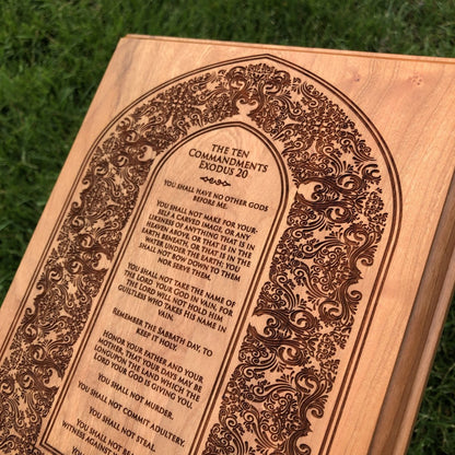 Engravedwood - The Ten Commandments - Engraved Wood Art - The Reformed Sage - #reformed# - #reformed_gifts# - #christian_gifts#