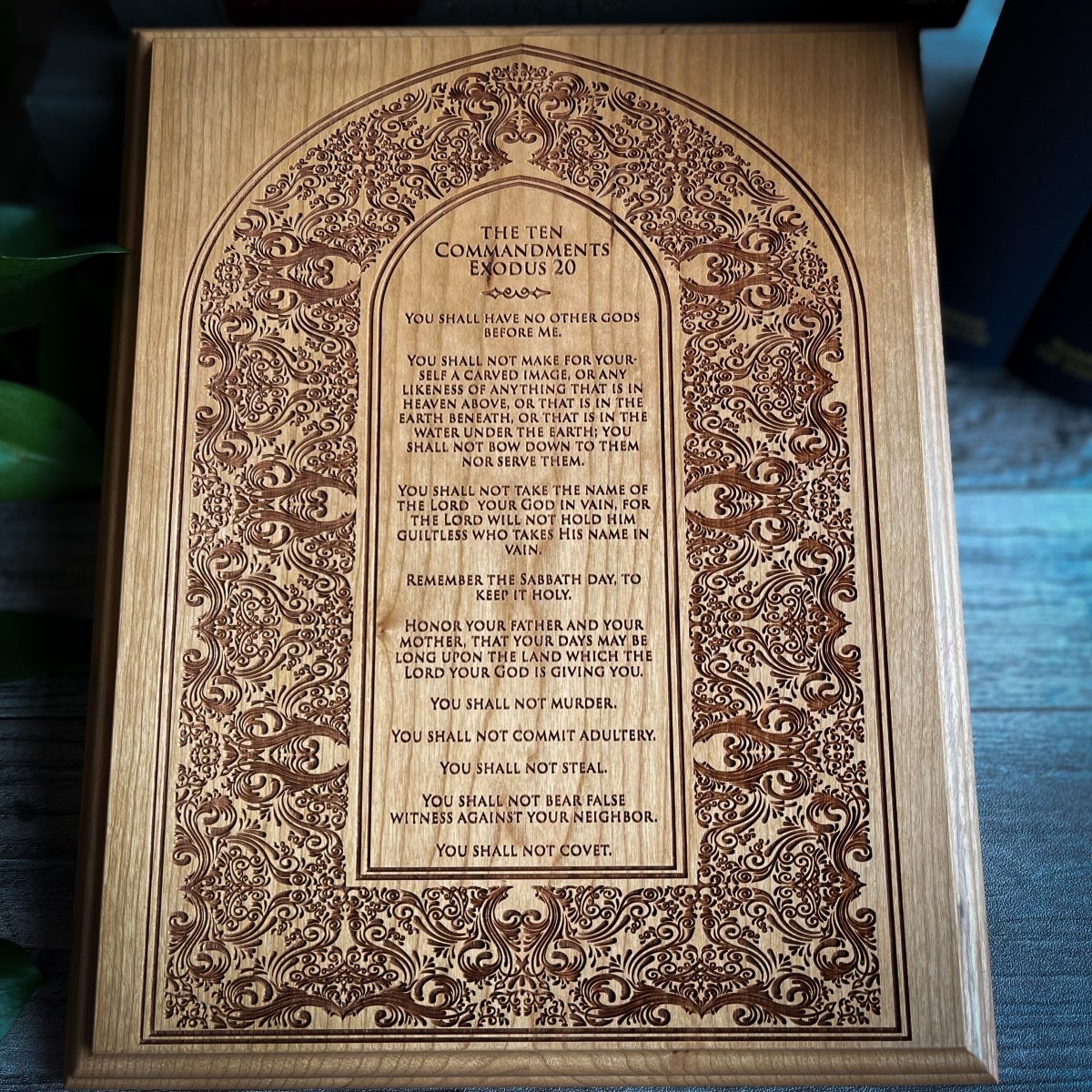Engravedwood - The Ten Commandments - Engraved Wood Art - The Reformed Sage - #reformed# - #reformed_gifts# - #christian_gifts#