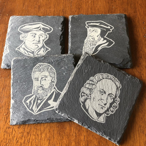 Slate Coaster - Theologians - Slate Coaster - The Reformed Sage - #reformed# - #reformed_gifts# - #christian_gifts#