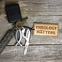 Load image into Gallery viewer, Keyring - Theology Matters - Keychain - The Reformed Sage - #reformed# - #reformed_gifts# - #christian_gifts#
