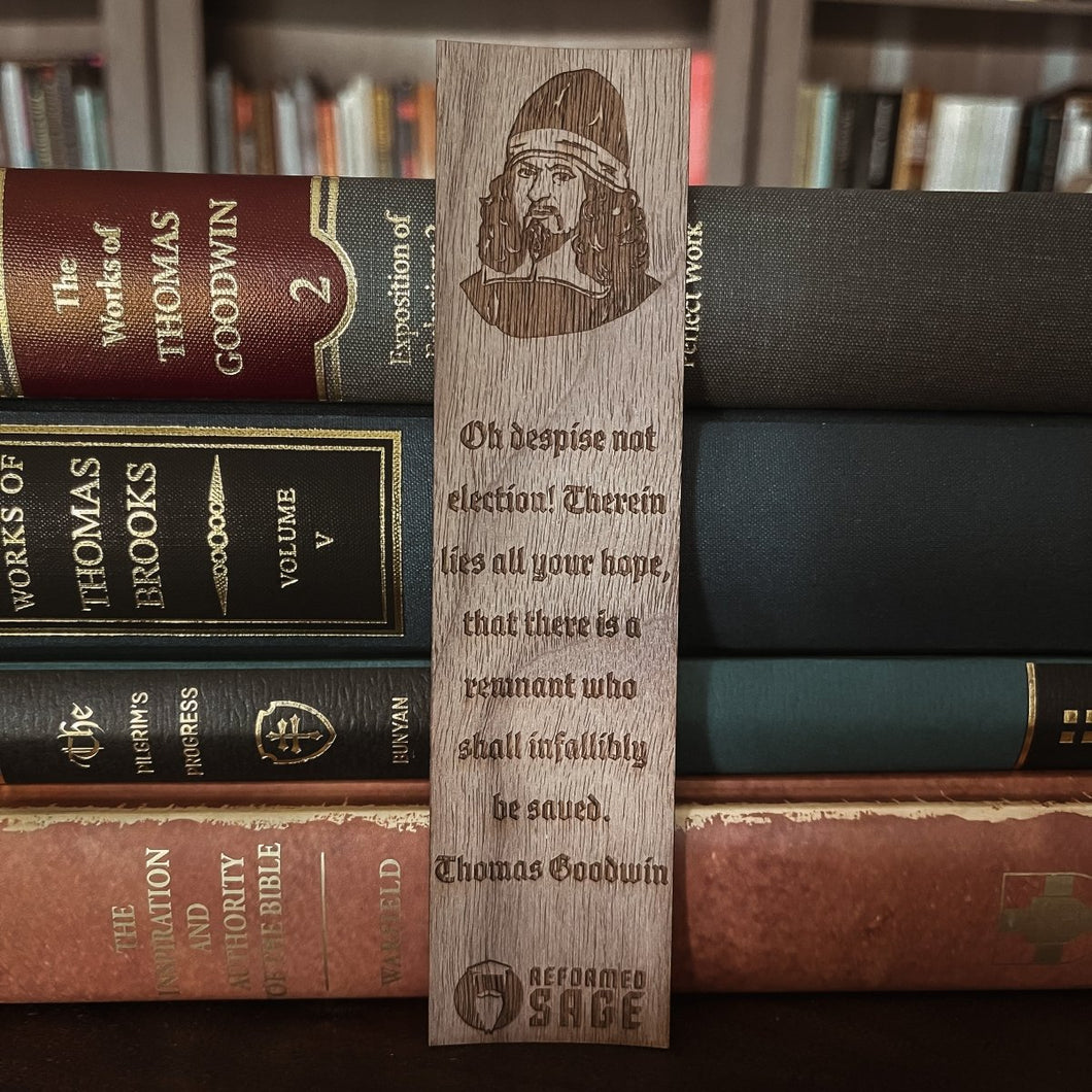 CHRISTIAN BOOKMARKS - Thomas Goodwin - Bookmark - The Reformed Sage - #reformed# - #reformed_gifts# - #christian_gifts#