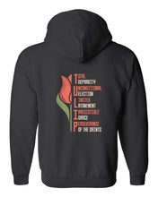 Load image into Gallery viewer, Zip up hoodie - TULIP - Zip Hoodie - The Reformed Sage - #reformed# - #reformed_gifts# - #christian_gifts#
