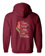 Load image into Gallery viewer, Zip up hoodie - TULIP - Zip Hoodie - The Reformed Sage - #reformed# - #reformed_gifts# - #christian_gifts#
