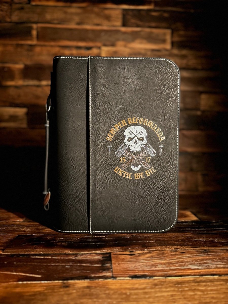 Colored Bible Cover - Until We Die - Colored Bible Cover - The Reformed Sage - #reformed# - #reformed_gifts# - #christian_gifts#