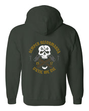 Load image into Gallery viewer, Zip up hoodie - Until We Die - Zip Hoodie - The Reformed Sage - #reformed# - #reformed_gifts# - #christian_gifts#
