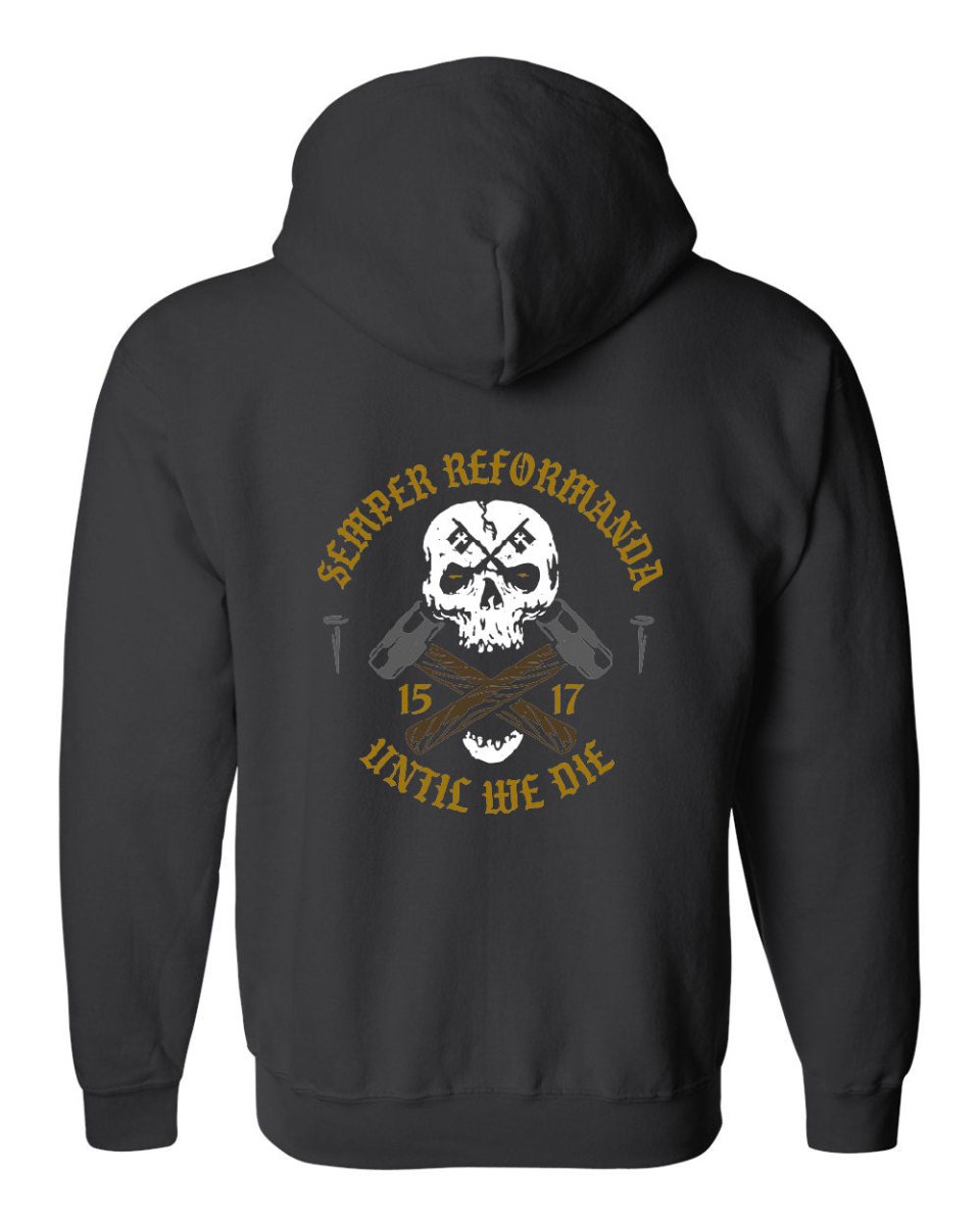 Zip up hoodie - Until We Die - Zip Hoodie - The Reformed Sage - #reformed# - #reformed_gifts# - #christian_gifts#