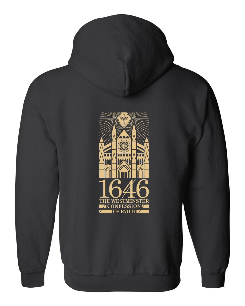 Zip up hoodie - Westminster - Zip Hoodie - The Reformed Sage - #reformed# - #reformed_gifts# - #christian_gifts#