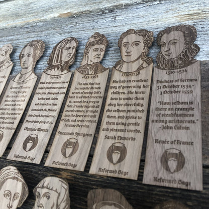 CHRISTIAN BOOKMARKS - Women of Faith Full Set - The Reformed Sage - #reformed# - #reformed_gifts# - #christian_gifts#